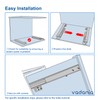 VADANIA 14" Undermount Drawer Slide, Soft Close, Bottom Mounted &