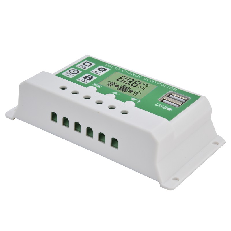 Smart Charge Controller Dual USB Solar Charging Panel PWM Control