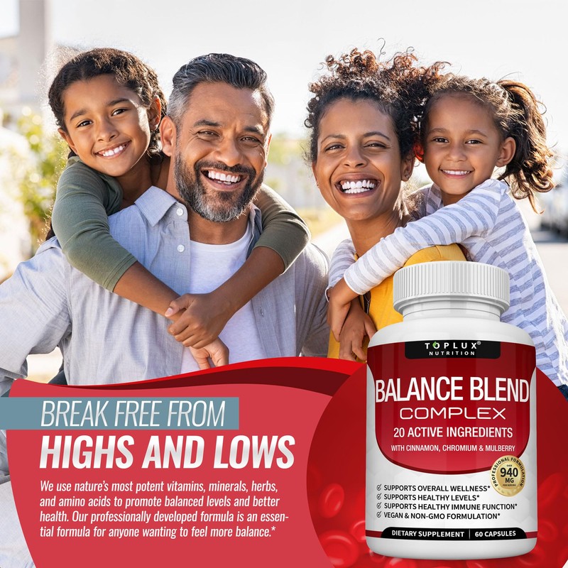 Premium Natural Balance Blend Complex Supplement - Natural 20 Herbs