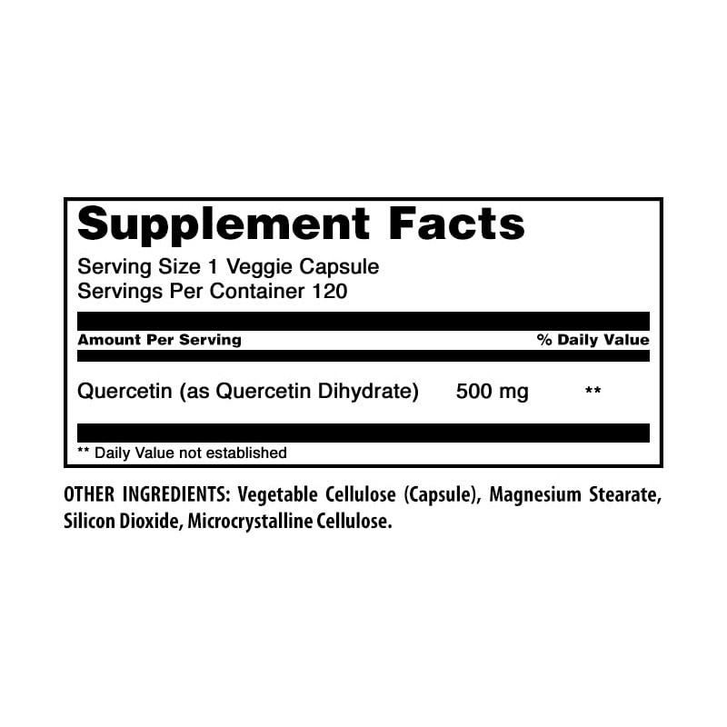 Amazing Nutrition | Quercetin, 500 Mg 120 Caps | Quercetina,