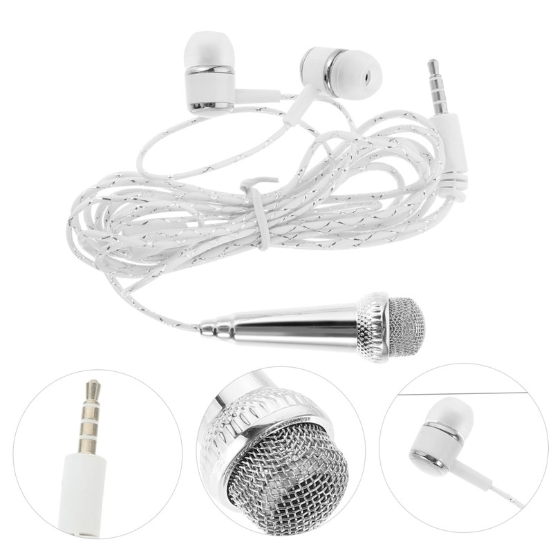 Kisangel Professional Mini Phone Microphone Portable Vocal Microphone for Singing