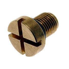 KarParts360 for Mini Cooper 2009-2015 Engine Coolant Bleeder Screw | Brass | 1 Piece O-Ring | Replacement for 11537793373, 17111712788