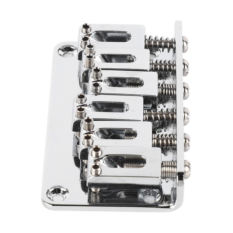 6 String Guitar Bridge Replacement Zinc Alloy Electric Guitar Saddle