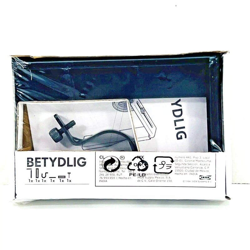 IKEA One (1) IKEA BETYDLIG Wall Ceiling Bracket Black Adjustable