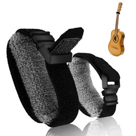 Thinp 2 Pieces Guitar String Mute Dampener, Guitar Wraps Guitar String Cover Tape, Adjustable Bass Mute Silencer, Fretboard Muting Straps, Musical Instrument Accessories