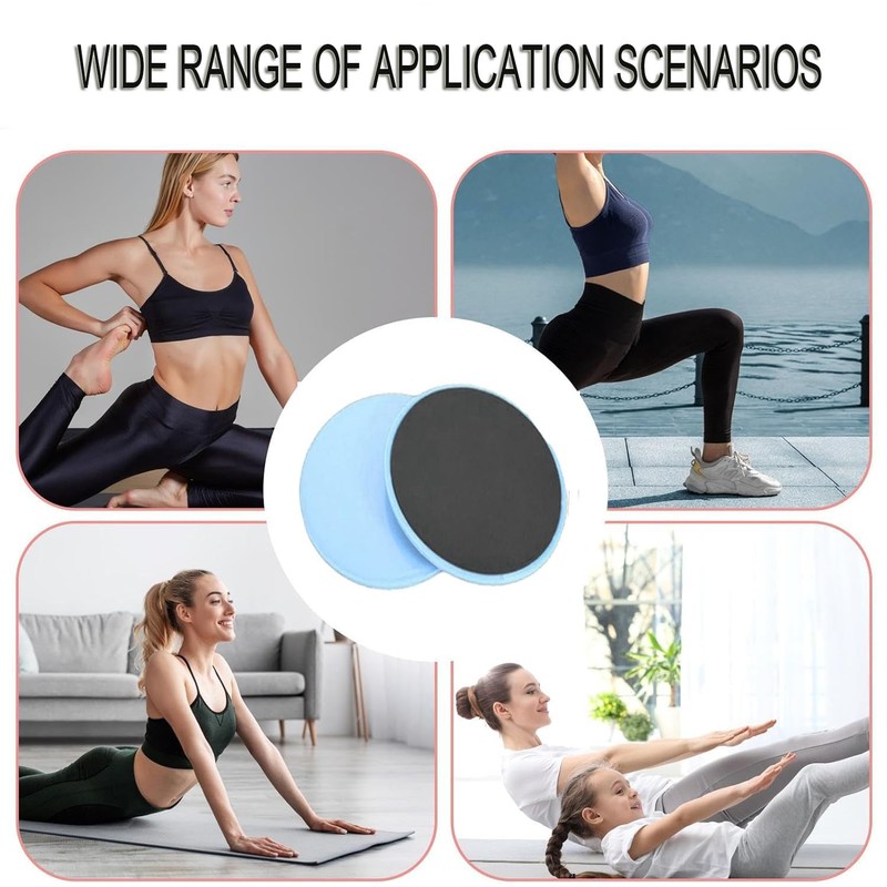 Exercise Core Sliders, WADY 2 Pack Sliders for Working Out