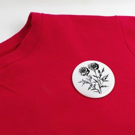 Azeeda 77mm 'Ringelblumen' Pin Knopf-Abzeichen (BB00136491)