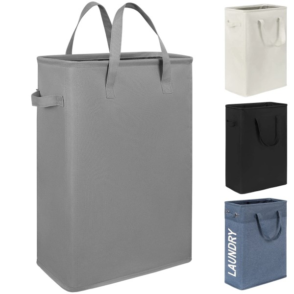 Chrislley 45L Slim Laundry Hamper Narrow Laundry Basket with Handle