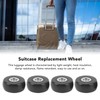 4PCS Suitcase Replacement Wheel PVC and Aluminum Alloy Silent Travel