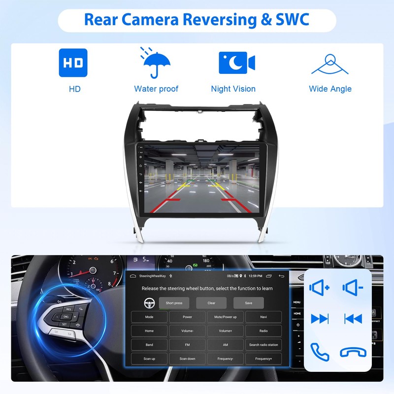 2G+64G Android 15 Car Stereo for Toyota Camry 2012 2013