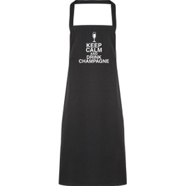 Hippowarehouse Keep calm and drink champagne Apron kitchen cooking painting DIY onesize adult