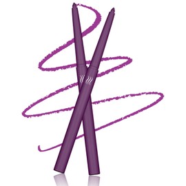 Wavuketu Purple Eyeliner Pencil Waterproof Dark Purple Eyeliner for Women Retractable purple gel eyeliner Long Lasting Smudge-proof Hypoallergenic (09#)