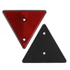 AOHEWEI 4 x Red Rear Reflectors Triangle Reflective Trailer Screw