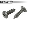 Motoforti Universal U-Clip and Screw Assortment Kit, Metal, Army Green,