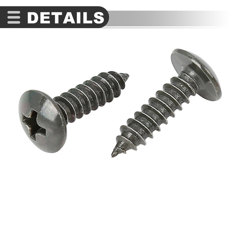 Motoforti Universal U-Clip and Screw Assortment Kit, Metal, Army Green,