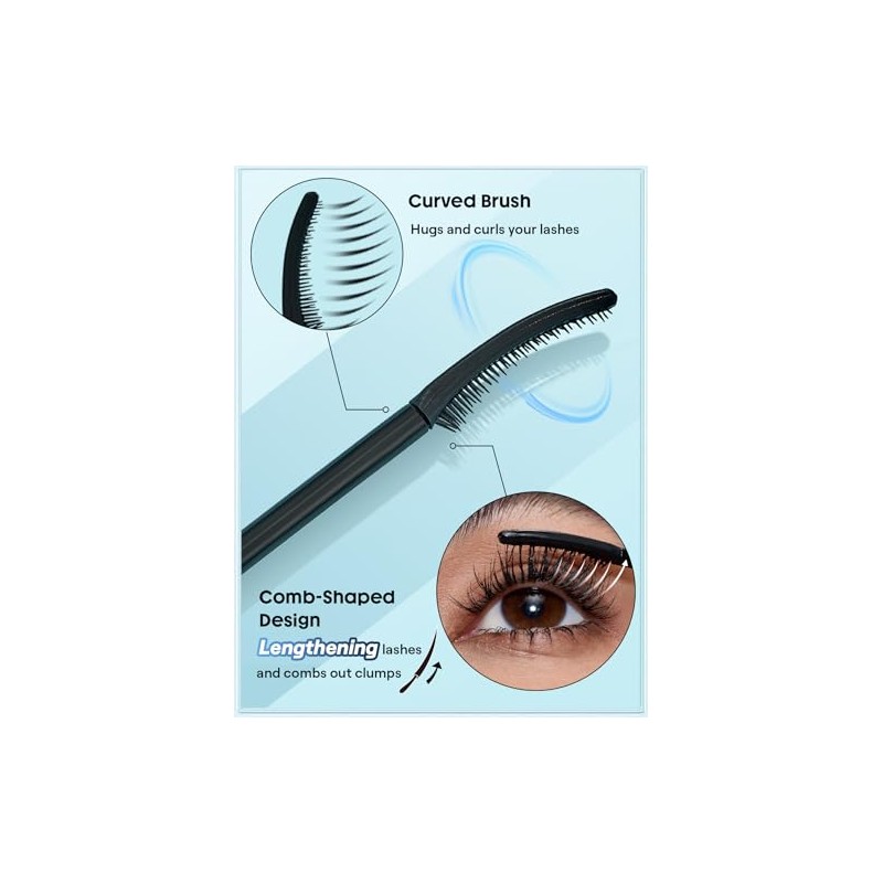 SHEGLAM Lift & Elevate Lengthening Mascara Lengthening Waterproof Mascara,Vegan &