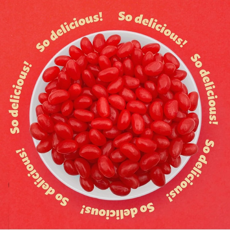iLike! Strawberry Licorice Jelly Beans Candy, Classic Treat, 2-Pound Pack