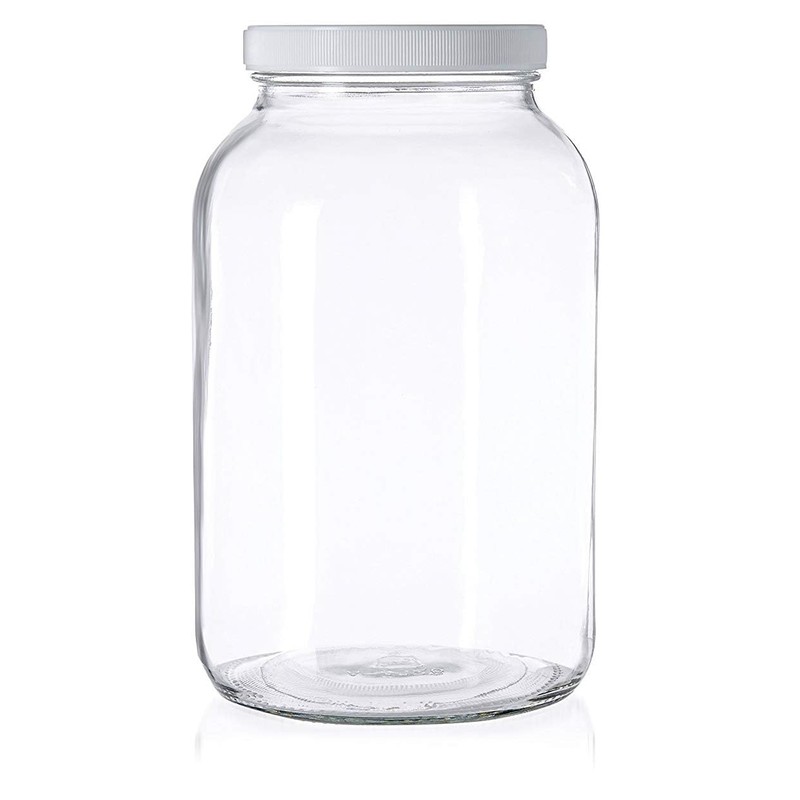 kitchentoolz Extra Large Sourdough Starter Jar - 1 Gallon Wide