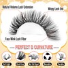 Calphidar Eyelash Clusters Lash Clusters Wispy Individual Lashes 476PCS D-curly