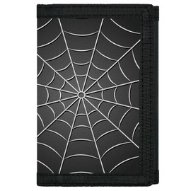 JONYEE Kids Wallet for Boys Girls 4-18, Novelty Trifold Wallet with Key Chain and Zipper Coin Pocket for Teens Children Girls Toddler, Canvas Wallet for Outdoors Sports Birthday Gifts -Black