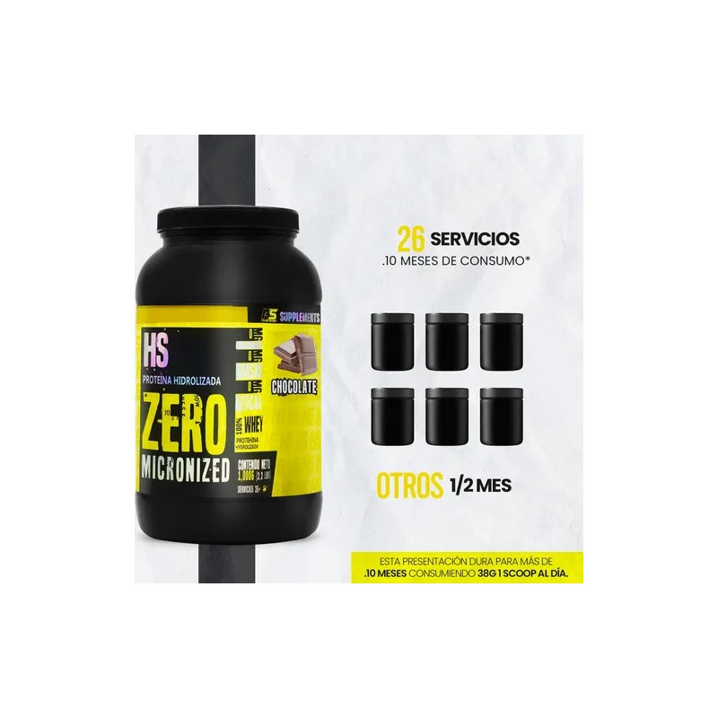 Proteína Whey Hidrolizada Zero 1kg Sabores Hiper Sport Full