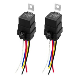2 Pcs 5 Pin Trim and Tilt Relay Plug Socket 12V 80-amp P/N Replace 7493, 119-7493