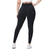 Prettyleaf Workout Cargo Leggings with Pockets for Women 25/27/29 Hidden