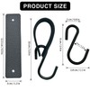 Chenyell Leather S Hooks, Camping Hooks, Multifunctional Hooks, Metal S-shaped