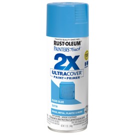 Rust-Oleum 277991 Painter's Touch 2X Ultra Cover Spray Paint, 12 oz, Satin Oasis Blue