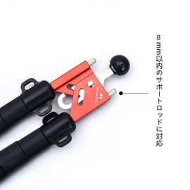 Two-way parts, Tent Pole Joint Parts, Bifurcate, Two-pole for One-Pole Tents, 2-piece Frame, Angle Adjustment, Hole Diameter is approx. 0.3 inches (8 mm)