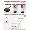 Incense Holder for Sticks, Incense Burner 6 Incense Holes with