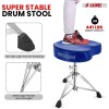 5 Core Drum Throne 4" Padded Ergonomic Guitar Stool Height