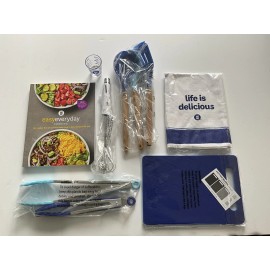 Weight Watchers Kit Whisk Tongs 1oz Measuring Cup Spoons Spatula Towel Cook Book