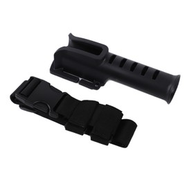 Fishing Belt Black Portable Adjustable Corrosion Resistant Fishing Rod Belt Holder with Rod Holder for Outdoor Fishing