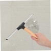 BIUDECO Wooden Handle Glass Shower Squeegee Ergonomic Water Wiper for