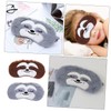 Baluue 2pcs Cartoon Animal Plush Sleep Masks for Soft Blackout
