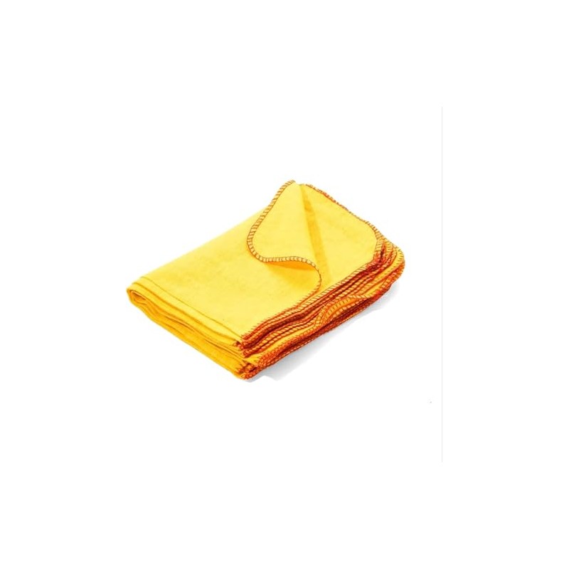 10x Yellow Dusters Cotton Cleaning Cloths Polishing Cloth Dusting Towel