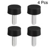 sourcing map M6 Rubber Vibration Shock Absorption Threaded Stud Bolts