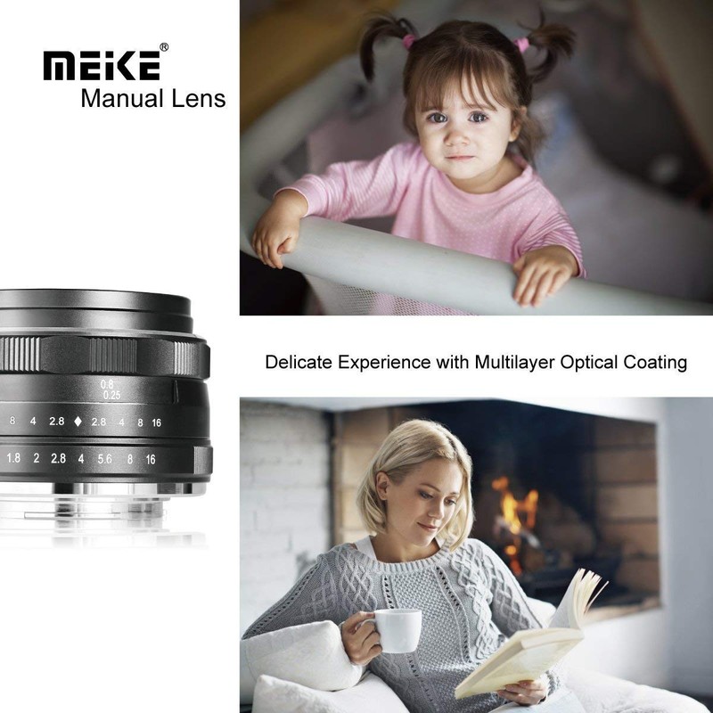 Meike 25mm f/1.8 Large Aperture Wide Angle Lens Manual Focus