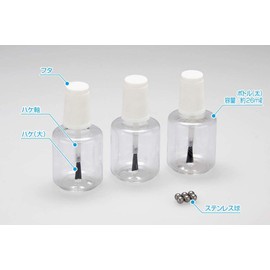 Wave Finish Products Series OF-086 Plastic Bottle with Brush Thick Bottle / Large Brush Paint Tool for Plastic Models