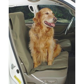 PetSafe Solvit Bucket Seat Cover, Fits Cars, Trucks, Minivans and SUVs, Waterproof Area Protection, Durable Vehicle Seat Protector, Tan