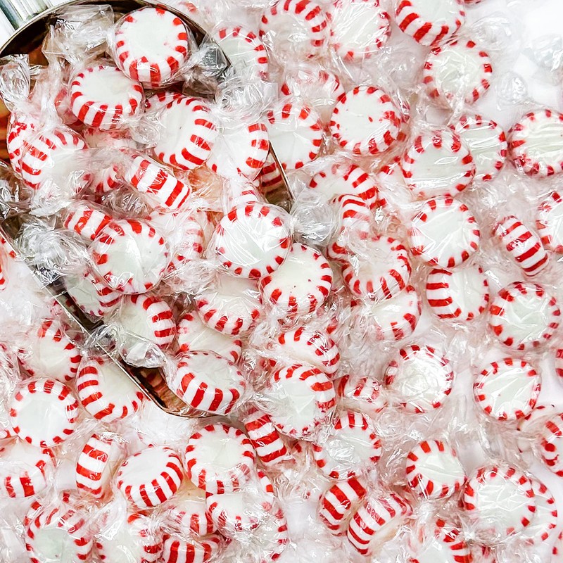 Starlight Peppermint Hard Candy - Bulk 1 Pound (Approx 85