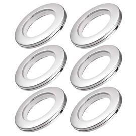 uxcell Curtain Grommets Plastic 1.5 Inch Inner Dia Drapery Eyelet Rings for Window Curtain Rods Gray 6 Pcs