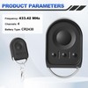 433.42 MHz Garage Door Remote, 1 PCS Garage Door Opener