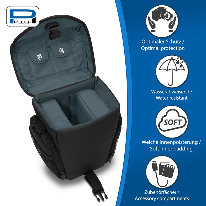 PEDEA Camera Bag for Nikon D750, D3100, D5100 / Canon