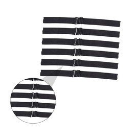 PACKOVE 6Pcs Adjustable Hair Wig Band Durable Black Mesh Accessories for Lace Frontal Closure Wigs Comfortable Elastic Wig Grip for Long Hairstyles