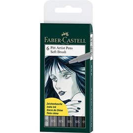 Faber-Castell Pitt Artist Pen SB 167806 Set of 6