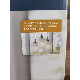 Style Selections 11.8-in Brushed Nickel Mini Pendant