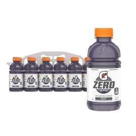 Gatorade Thirst Quencher Zero Sugar Sports Drink, Grape, 12oz Bottles, 12 Pack,