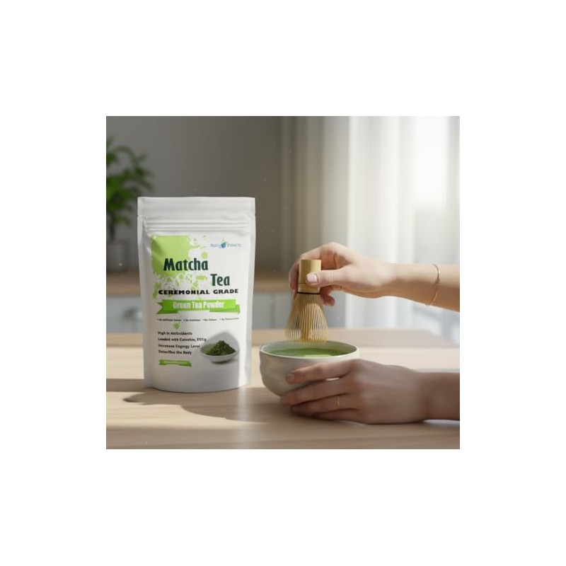 NutriExtracts Ceremonial Grade Matcha Green Tea Powder - 200g